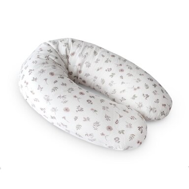 CebaBaby maitinimo pagalvė dżersej multi balta gėlės W-880-000-829 CebaBaby maitinimo pagalvė dżersej multi balta gėlės W-880-000-829