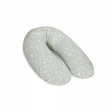 CebaBaby maitinimo pagalvė dżersej multi, gėlės žalsva, W-741-000-742 CebaBaby maitinimo pagalvė dżersej multi, gėlės žalsva, W-741-000-742