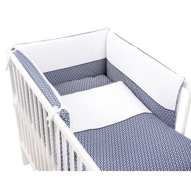 CebaBaby patalynė 3 dalių rosettes, Jersey kolekcija CebaBaby patalynė 3 dalių rosettes, Jersey kolekcija
