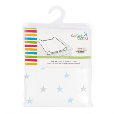 CebaBaby užvalkalas vystymo lentai žvaigždutės - mėlynas (50x70 cm) CebaBaby užvalkalas vystymo lentai žvaigždutės - mėlynas (50x70 cm)