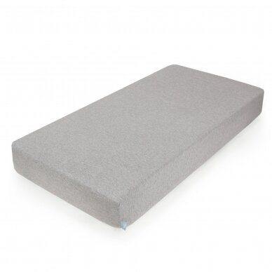 CebaBaby jersey fitted sheet with elasticated edge 120*60, light grey, W-823-116-261 2