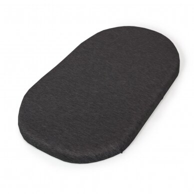 Fitted sheet for carrycot mattress (73-80 x 30-37) 2 pcs, Dark grey / blue 1