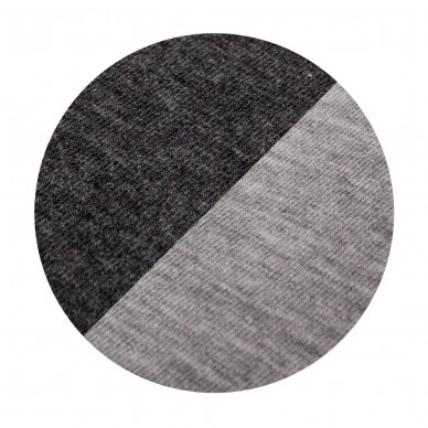 Fitted sheet for carrycot mattress (73-80 x 30-37) 2 pcs Light grey + Dark grey 2