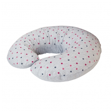 Maitinimo pagalvė dżersej, MINI (180x33), taškiukai