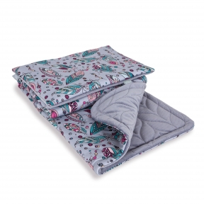 Baby blanket (75x100) + pillow (30x40) Plumas