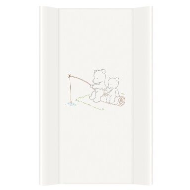 Vystymo lenta CebaBaby kieta, 70 cm, meškinas, balta Vystymo lenta CebaBaby kieta, 70 cm, meškinas, balta