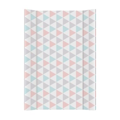 Vystymo lenta CebaBaby kieta, 70 cm, trikampiai, oranžiniai