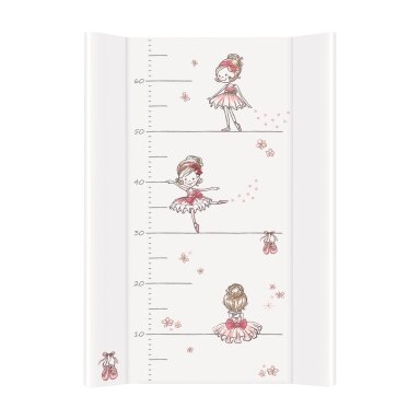 Vystymo lenta kieta, 70 cm, lėktuvai, balerina,balta Vystymo lenta kieta, 70 cm, lėktuvai, balerina,balta